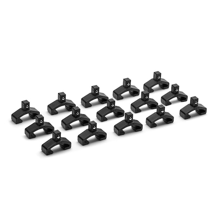 Capri Tools 14 Drive Socket Holder Clip for Socket Rails, 15PK CP50200-14CL-15PK
